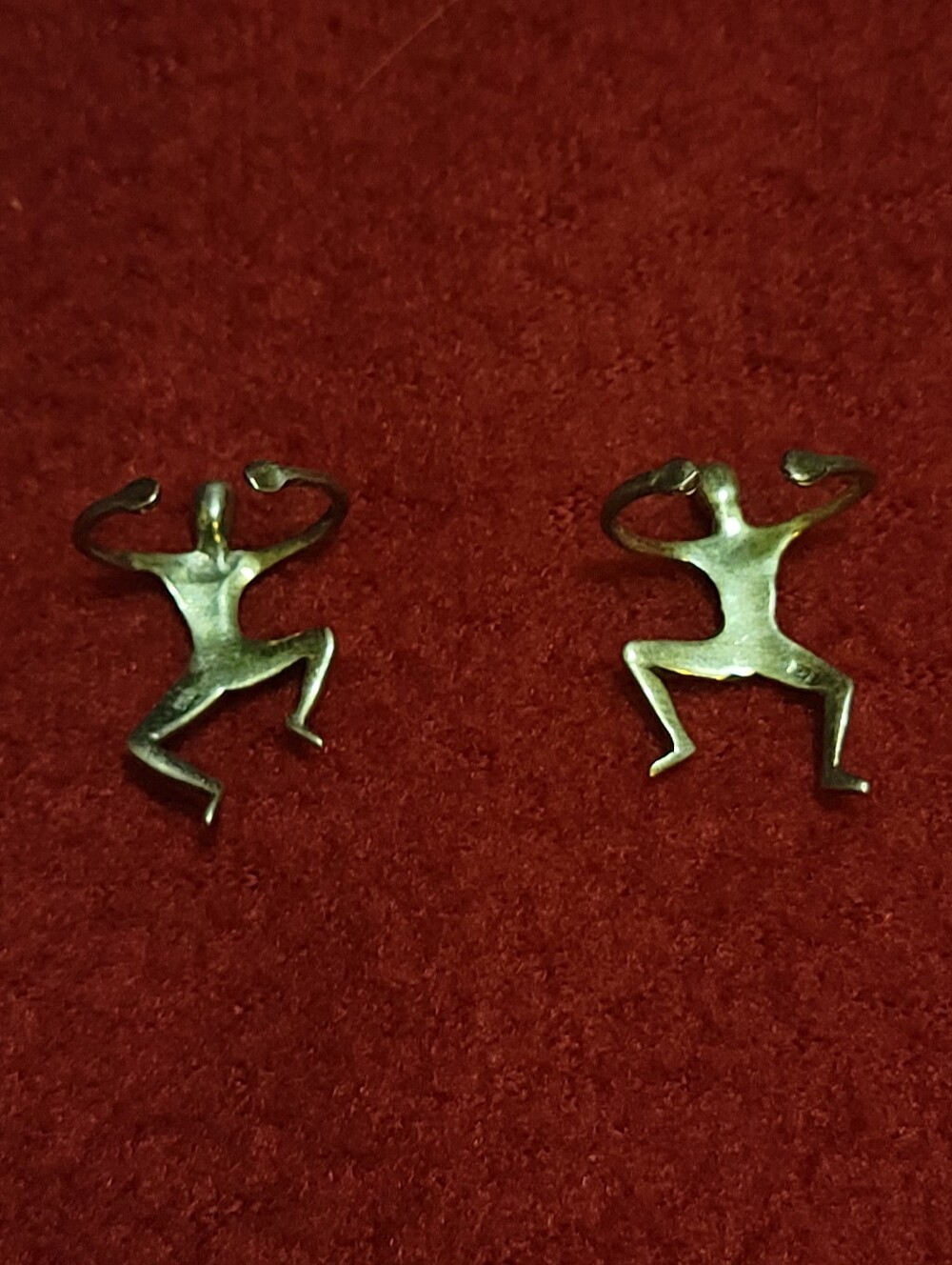 Clinging Person Ear Cuffs